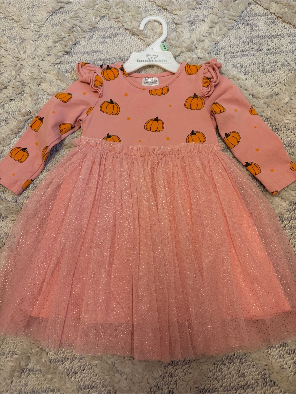 Koala Kids Pink Pumpkin Tutu Dress